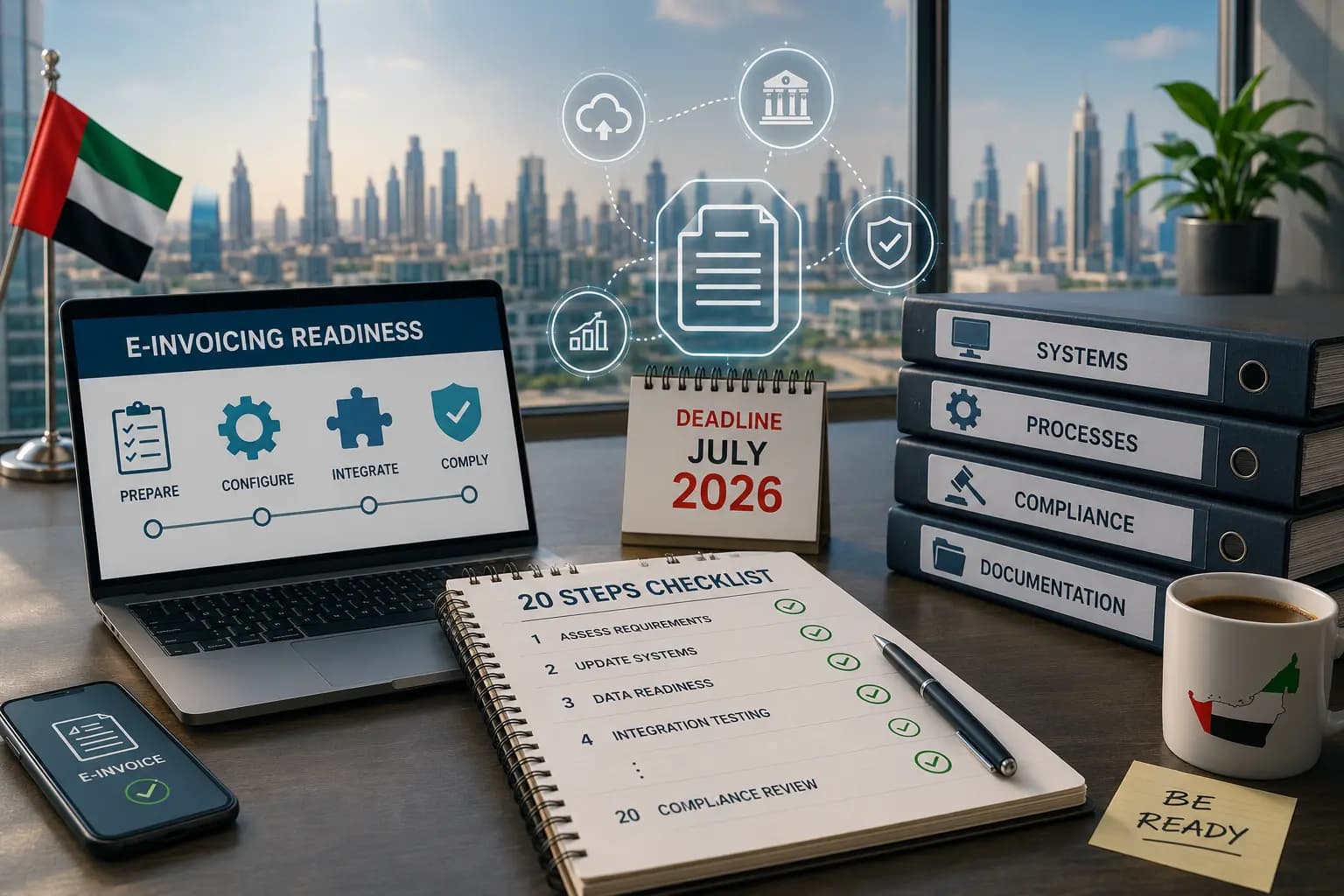 UAE E-Invoicing Readiness: 20 Steps to Complete Before July 2026