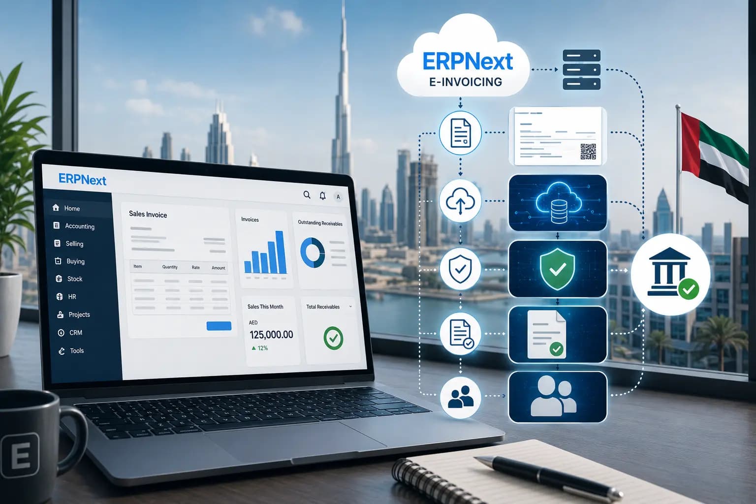 ERPNext E-Invoicing Solution for UAE Businesses